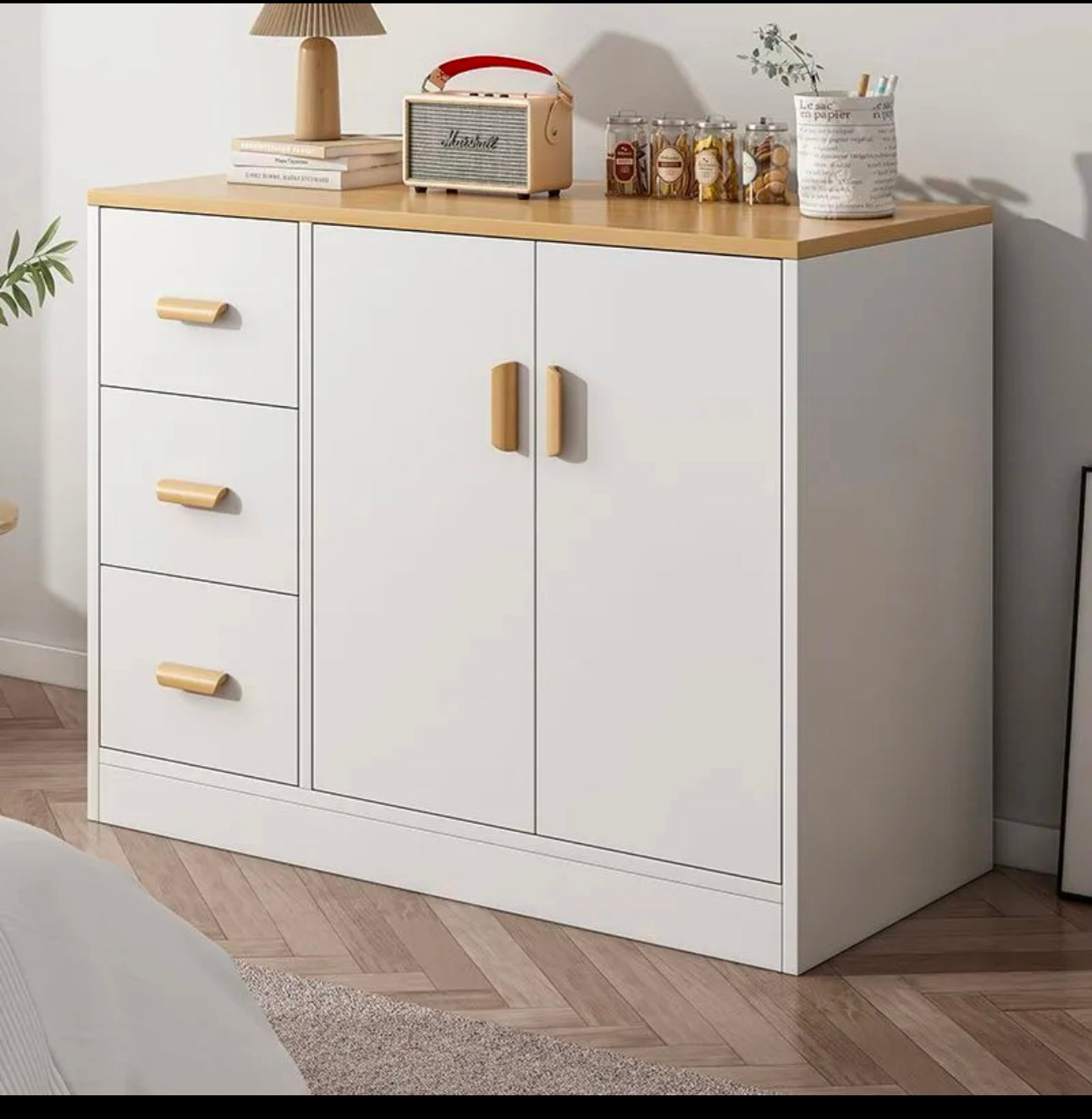 🪵 Buffet Élégant & Pratique – 1m x 1m x 40cm